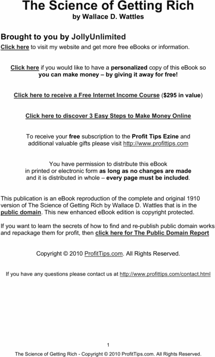 Product picture The Science of Getting Rich